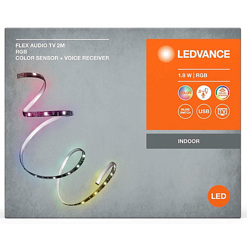 Стрічка світлодіодна LEDVANCE FLEX AUDIO TV 1,8W, 2M RGB COLORSEN USB