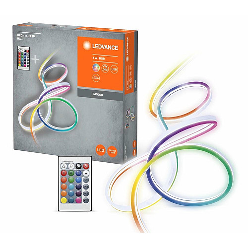 Стрічка світлодіодна LEDVANCE NEON FLEX 4W, 2M RGB USB RC