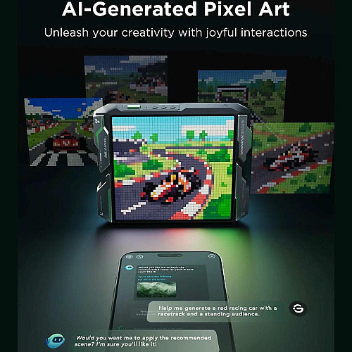 Піксельний екран Govee H8630 LED Gaming Pixel Light 32x32 Pixels, RGBIC, WI-FI/Bluetooth, сірий