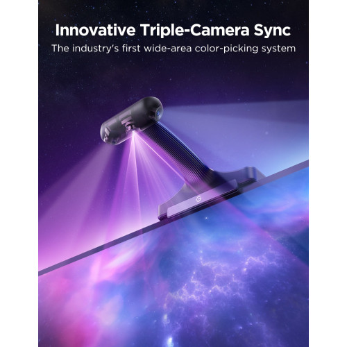 Набір адаптивного підсвічування Govee R2A80 Three-camera TV Backlight 55-65', RGBIC, WI-FI/Bluetooth, чорний