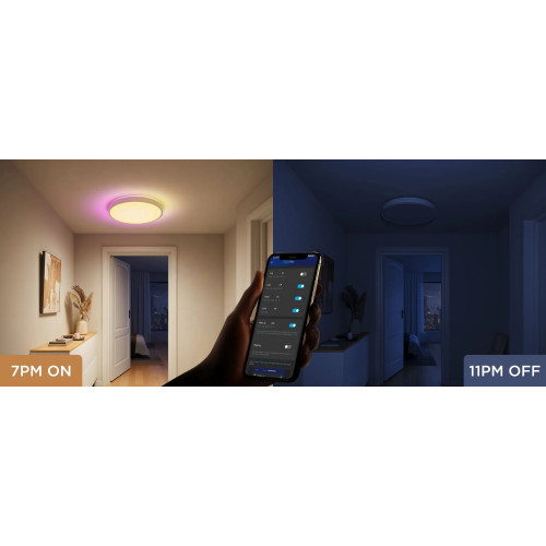 Потолочний світильник Govee 38cm Smart Ceiling Light Pro, RGBICWW, WI-FI/Bluetooth, білий