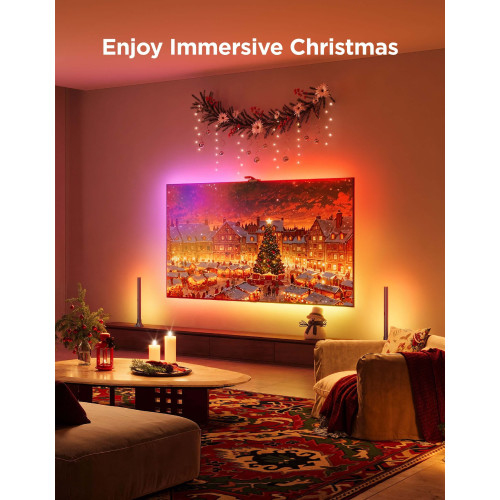 Набір адаптивного підсвічування Govee R2A80 Three-camera TV Backlight 55-65', RGBIC, WI-FI/Bluetooth, чорний