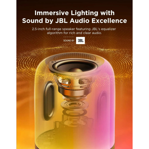 Настільний світильник розумний Govee Table Lamp 2 Pro x Sound by JBL, RGBICWW, WI-FI/Bluetooth, білий