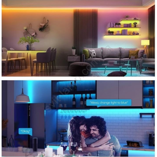 Стрічка світлодіодна розумна Govee H615A LED Strip Lights, 5м, RGB, WI-FI/Bluetooth, мікрофон, білий
