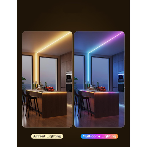 Стрічка світлодіодна розумна Govee H61E5 COB Strip Light Pro, 3м, RGBIC+W, WI-FI/Bluetooth, білий