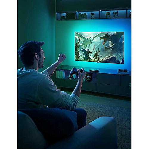 Набір адаптивного підсвічування Govee H8604 Govee AI Sync Box Kit 2 TV BackLight 55-65', RGBWIC, WI-FI/Bluetooth, чорний
