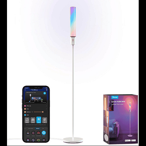 Торшер розумний Govee H6078, 1500Lm, RGBICW, WI-FI/Bluetooth, білий