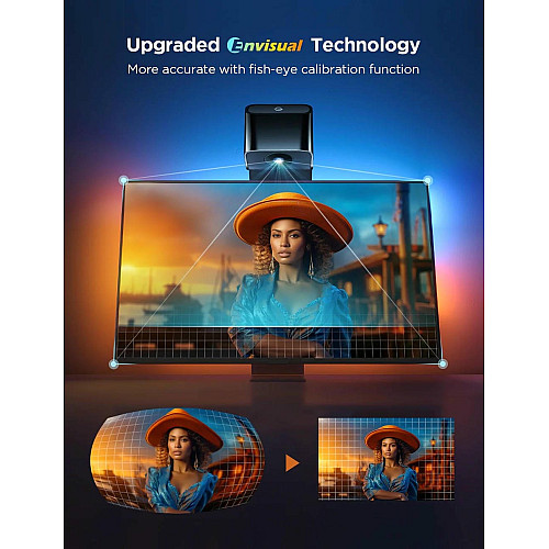 Набір адаптивного підсвічування Govee H6099 TV Backlight 3 Lite 55-65', RGBIC, WI-FI/Bluetooth, чорний
