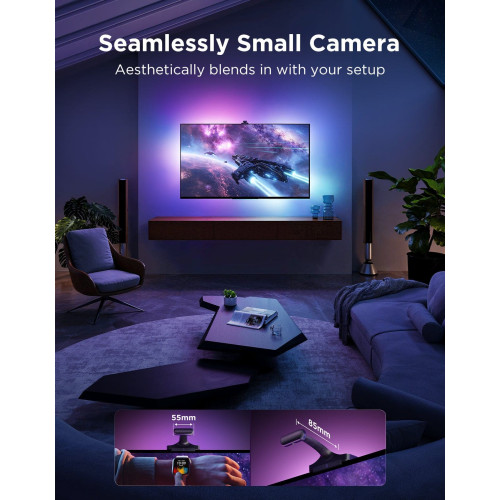 Набір адаптивного підсвічування Govee R2A80 Three-camera TV Backlight 55-65', RGBIC, WI-FI/Bluetooth, чорний