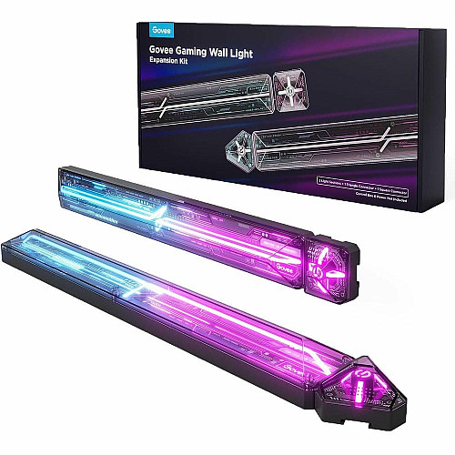 Набор настенных светильников Govee H1063 Gaming Wall light Expansion Kit, 2шт, RGBIC, WI-FI/Bluetooth, фиолетовый