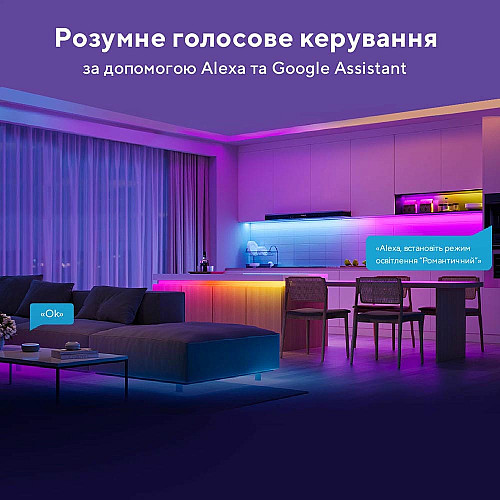 Лента светодиодная умная Govee H618C LED Strip Ligh, 10м, RGBIC, WI-FI/Bluetooth, белый
