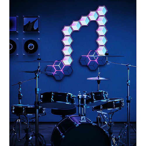Набор настенных светильников Govee H606A Glide Hexagon Light, 7шт, RGBIC, WI-FI/Bluetooth, белый