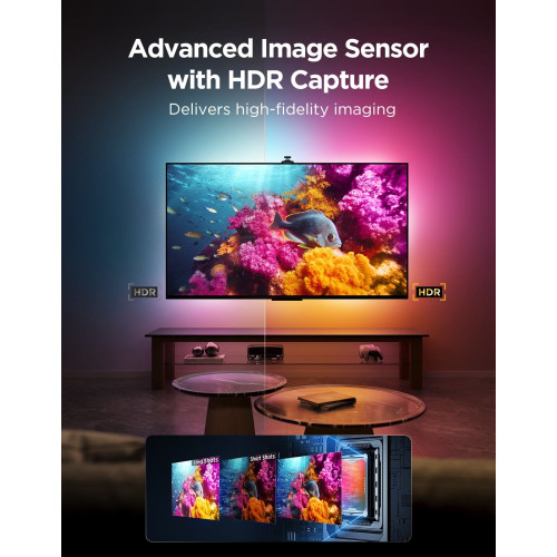 Набір адаптивного підсвічування Govee R2A80 Three-camera TV Backlight 55-65', RGBIC, WI-FI/Bluetooth, чорний