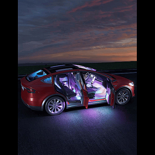 Набор разумной подсветки для автомобиля Govee H7090 Interior Car Lights, RGBIC, Bluetooth, черный