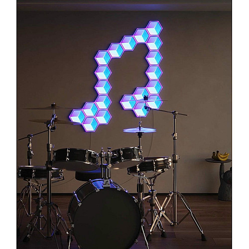 Набор настенных светильников Govee H606A Glide Hexagon Light, 7шт, RGBIC, WI-FI/Bluetooth, белый
