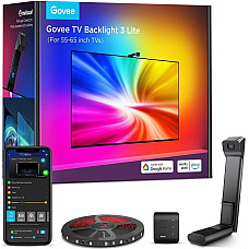 Набір адаптивного підсвічування Govee H6099 TV Backlight 3 Lite 55-65', RGBIC, WI-FI/Bluetooth, чорний