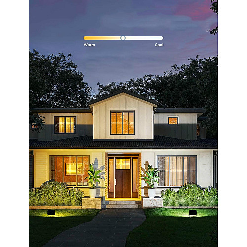 Набор настенных светильников Govee H8057 Outdoor FLood Lights, 4шт, RGBICWW, WI-FI/Bluetooth, черный