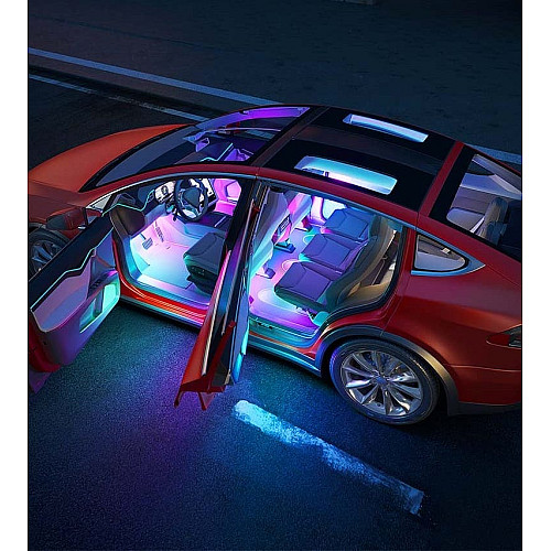 Набор разумной подсветки для автомобиля Govee H7090 Interior Car Lights, RGBIC, Bluetooth, черный