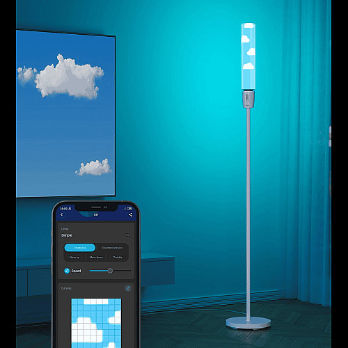 Торшер розумний Govee H6078, 1500Lm, RGBICW, WI-FI/Bluetooth, білий