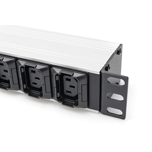 Пристрій розподілу електроживлення DIGITUS 1U, 8xC13, 2xC19, 16A, 250V, вилка C20