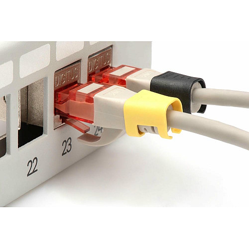 Кліпси DIGITUS для патч-кордів, різнокольорові, 5х20 шт.
