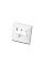 Настінна розетка 2E CАТ 6 FTP, 1xRJ45, 8P8C, для прихованої проводки