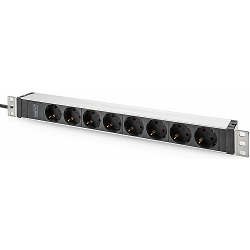 Устройство распределения электропитания DIGITUS 1U, 8xSchuko, 16A, 250V, вилка C20