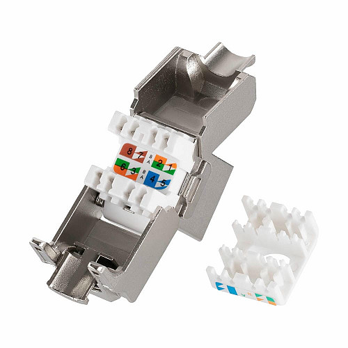 Модуль 2Е Keystone САТ 6, FTP, RJ45, модернизированный
