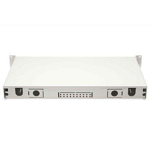 Оптична панель DIGITUS 19' 1U, 12xLC duplex, incl, Splice Cass, OM3 Color Pigtails, Adapter