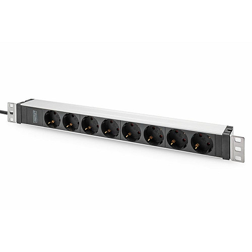 Устройство распределения электропитания DIGITUS 1U, 8xSchuko, 16A, 250V, вилка C20