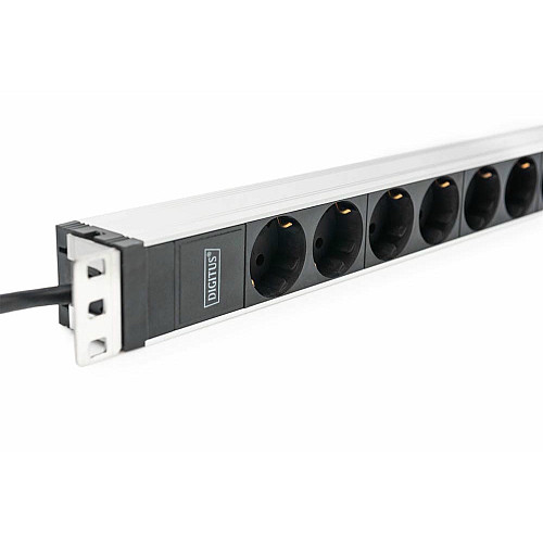Устройство распределения электропитания DIGITUS 1U, 8xSchuko, 16A, 250V, вилка C20