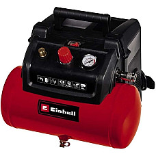 Компресор повітряний Einhell TC-AC 190/6/8 OF безолійний, 1200Вт, 6л, 190л/хв, 8бар, 8.9кг