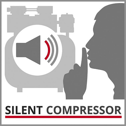 Компресор повітряний Einhell TE-AC 24 Silent, 750Вт, 24л, 135л/хв, 8бар