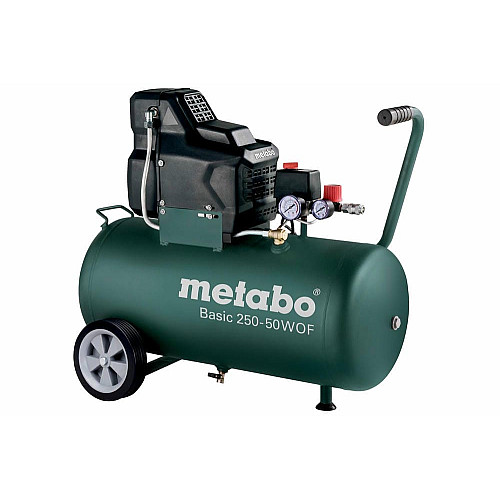 Компрессор воздушный Metabo Basic 250-50 W OF безолийный, 1500Вт, 50л, 120л/мин, 8бар.