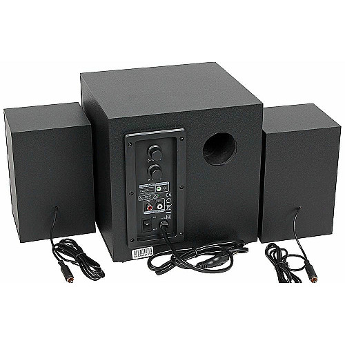 Акустична система MICROLAB M-110 2.1, 10W, mini-jack, чорний