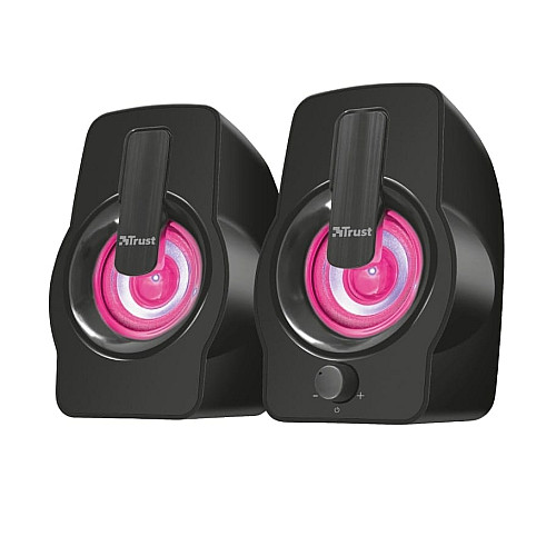 Акустическая система Trust Gemi 2.0, USB/AUX, RGB, черный