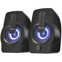 Акустична система Trust Gemi 2.0, USB/AUX, RGB, чорний
