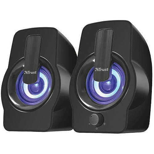 Акустическая система Trust Gemi 2.0, USB/AUX, RGB, черный