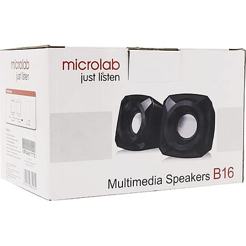 Акустична система MICROLAB B-16 2.0, USB, mini-jack, чорний