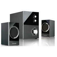 Акустична система MICROLAB M-223 2.1, 17W, mini-jack, чорний