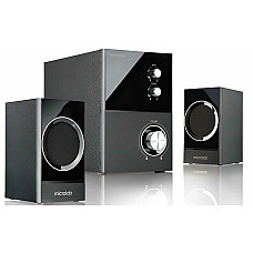 Акустична система MICROLAB M-223 2.1, 17W, mini-jack, чорний