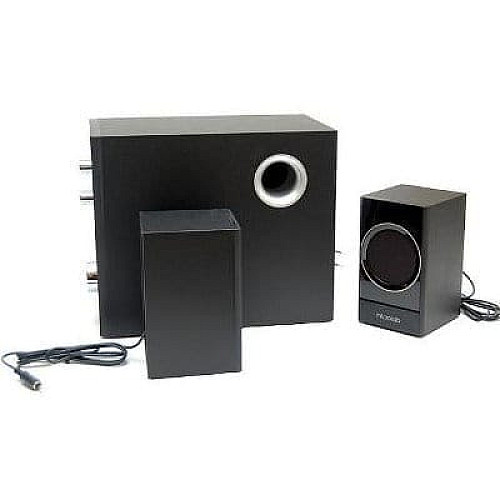 Акустическая система MICROLAB M-223 2.1, 17W, mini-jack, черный