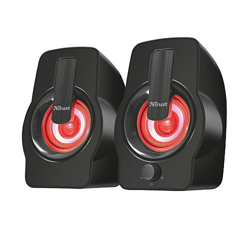Акустическая система Trust Gemi 2.0, USB/AUX, RGB, черный