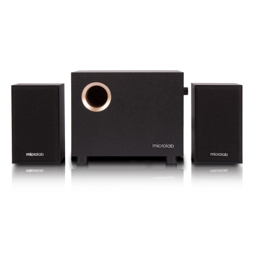Акустична система MICROLAB M-105 2.1, 10W, mini-jack, чорний
