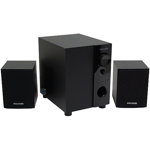 Акустична система MICROLAB M-109 2.1, 10W, mini-jack, чорний