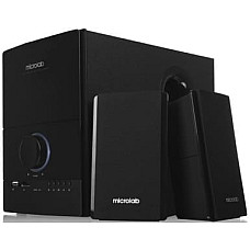 Акустична система MICROLAB M-500U 2.1, 40W, mini-jack/USB/SD, пк, чорний