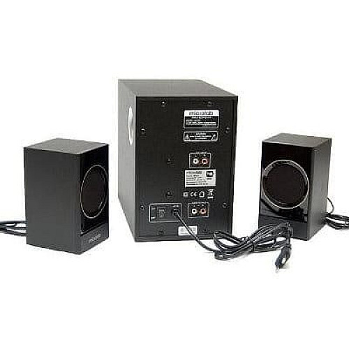 Акустическая система MICROLAB M-223 2.1, 17W, mini-jack, черный
