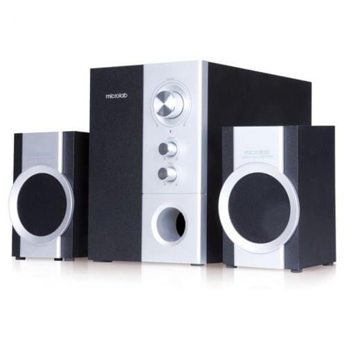 Акустическая система MICROLAB M-590 2.1, 14W, mini-jack, черный