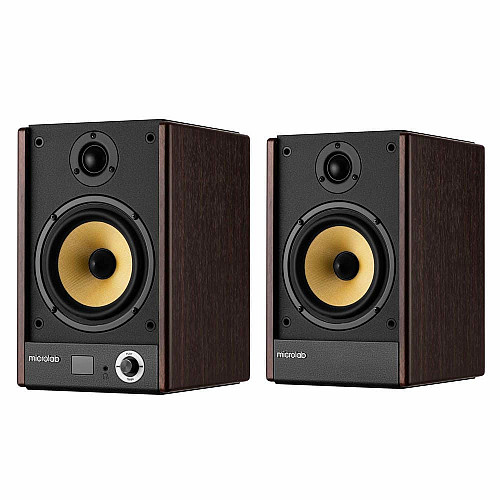 Акустическая система MICROLAB SOLO 5 2.0, 90w, mini-jack/, коричневый