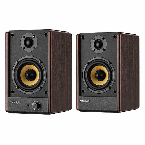 Акустична система MICROLAB SOLO 4 2.0, 60w, mini-jack/, коричневий